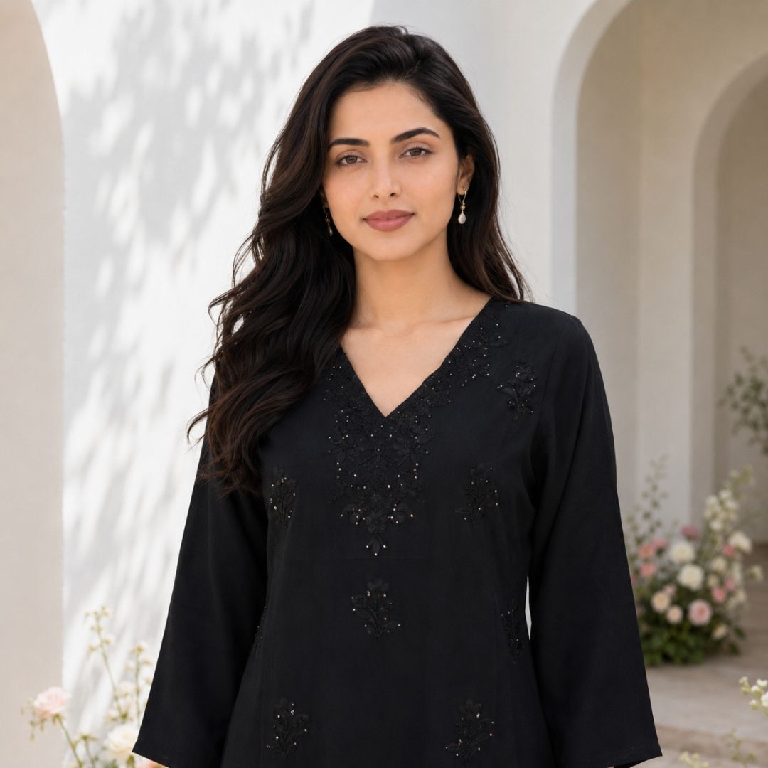 CHANCHAL – Embroidered Kurta Pant Set view 5